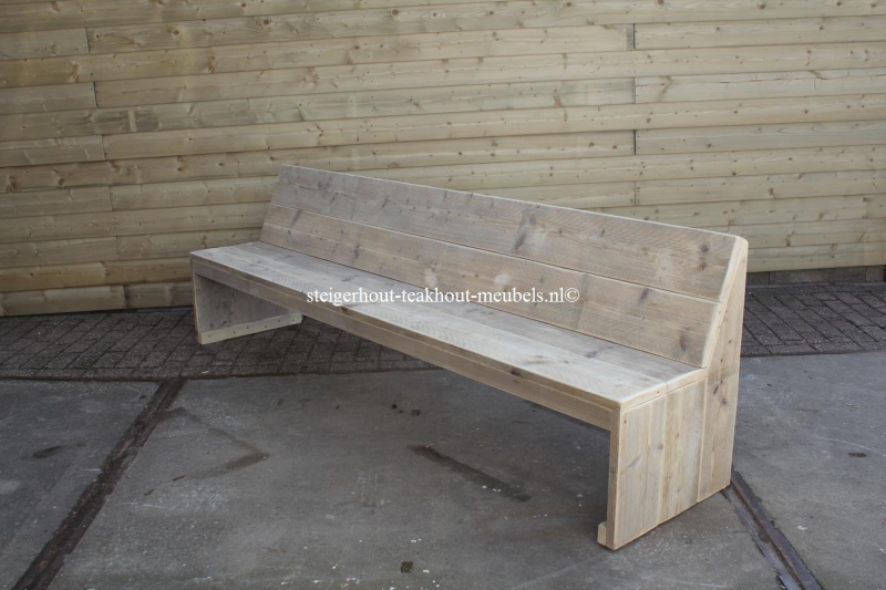 Dubbelzinnigheid einde Ter ere van Steigerhouten bank Basic - steigerhout-teakhout-meubels