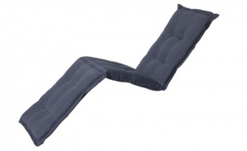 1 ligbedkussen teakhout ligbed donkergrijs