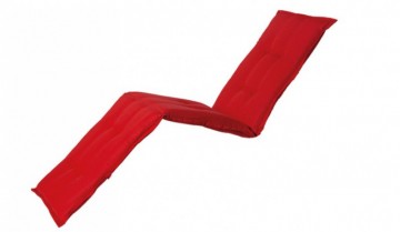 1 ligbedkussen teakhout ligbed rood