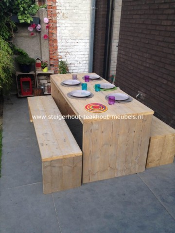 2 steigerhout picknickset sfeer naam1