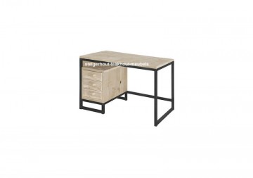 Aroda bureau steigerhout industrieel wit n
