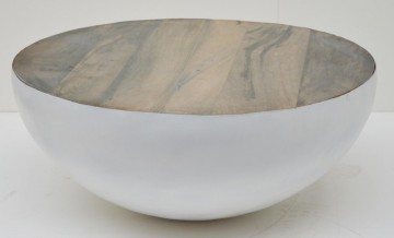 Bowl salontafel barn grey 70 x 38