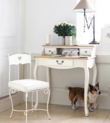 Bureautje wit creme sfeer