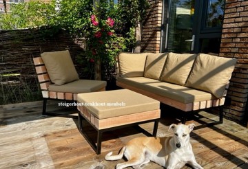 Douglas balken bank tuinset sfeer n 0