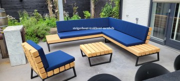 Douglas balken hoekbank tuinset n