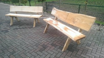 Douglas boomstam bankjes rugleuning n