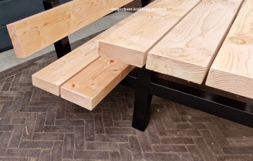 Douglas picknicktafel 7dik kaal