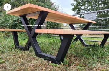 Douglas picknicktafelx onder n