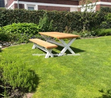 Douglas tuintafel luxe witte poot n
