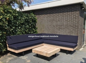 Douglashout balken hoekbank melderslo kussens n