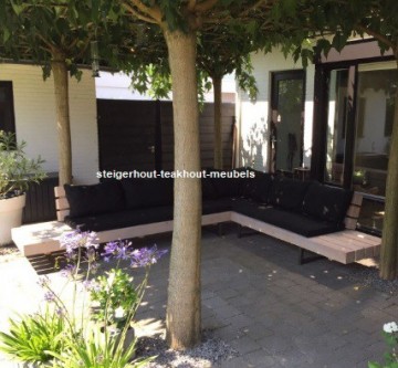 Douglashout balkenbank lounge kussens n