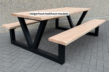 Douglashout picknicktafel model victor