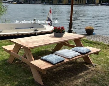 Douglashout picknicktafel modern n