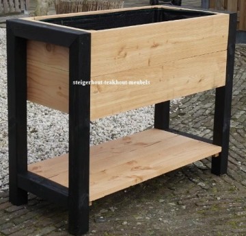 Douglashout plantenbak metaal 1 n