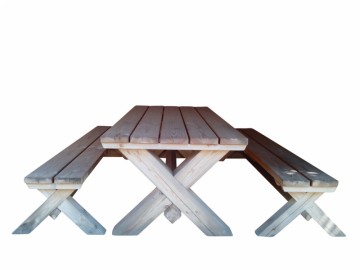 Douglashout tuinset luxe 3p