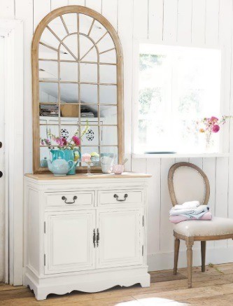 Dressoir wit creme 90x44x88h