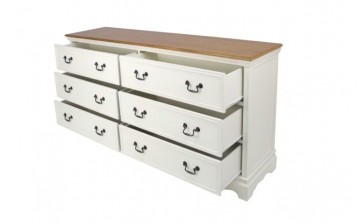 Dressoir wit creme laden open