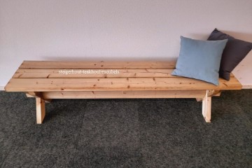 Grenen tuinbank kruispoot n