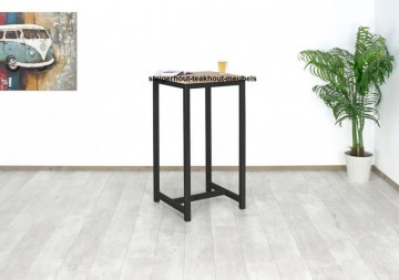 Industrieel steigerhout bartafel 80x80 3 cm blad n