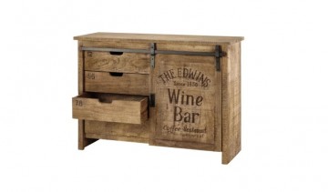 Mangohout dressoir g open lade