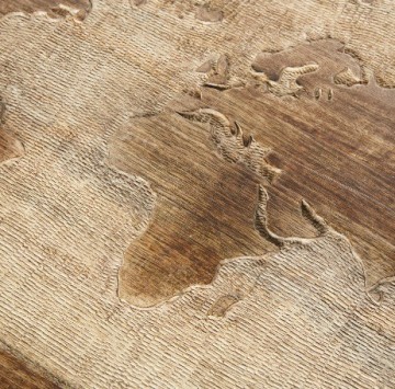 Mangohout opbergkist 1 detail