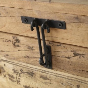 Mangohout opbergkist basic detail