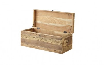 Mangohout opbergkist basic open