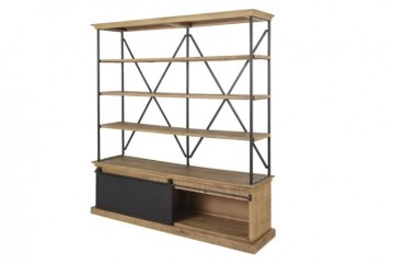 Mangohout open vakken kast g open