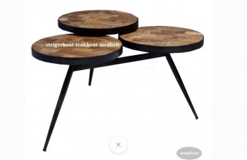 Mangohout salontafel 3 n