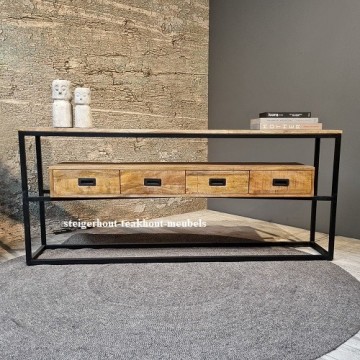 Mangohout sidetable a 180cm n