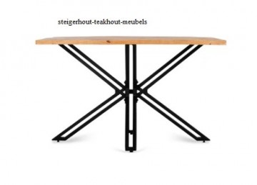 Mangohout tafel jay rechthoek 120 n