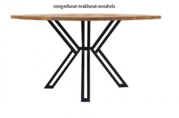 Mangohout tafel jay rond n 0