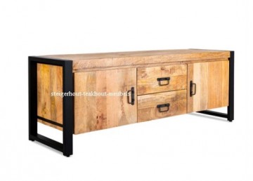 Mangohout tv meubel bo opzij n