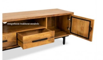 Mangohout tvmeubel open n