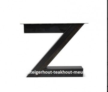Metalen onderstel z poot 12x12 n