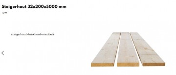 Nieuw steigerhout 32 ruw 2