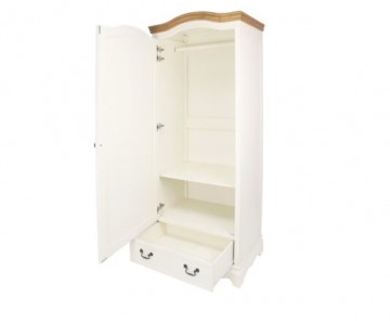 Opbergkast dicht wit creme open