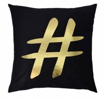 Sortiohomekussenhashtag45x45cmzwarttextiel4356681594984597