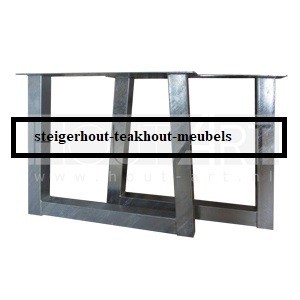 Stalen trapezium poot 8 verzinkt n