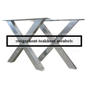 Stalen x poot 8 verzinkt n