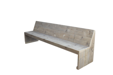 Steigerhout bank basic opzij