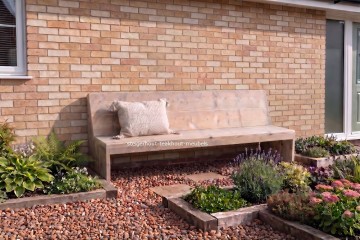 Steigerhout bank basic sfeer buiten 1 n
