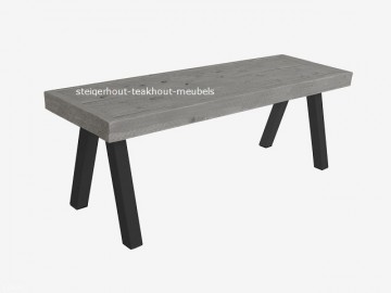 Steigerhout bankje elsa greywash n