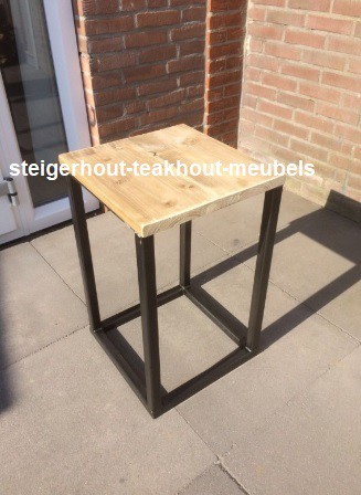 Steigerhout barkruk industrieel n