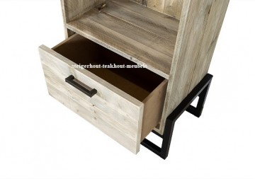 Steigerhout boekenkast agnes detail n