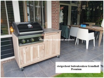 Steigerhout buitenkeuken grandhall 1a met deurtje n