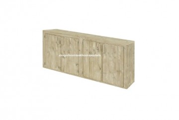 Steigerhout dressoir 1 opzij n