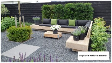 Steigerhout hoekbank luxe opzij n