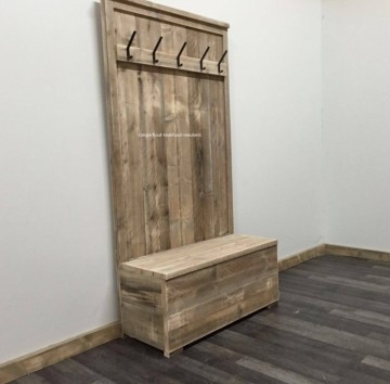 Steigerhout kapstokkast1 n