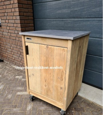 Steigerhout kast deur 60cm n